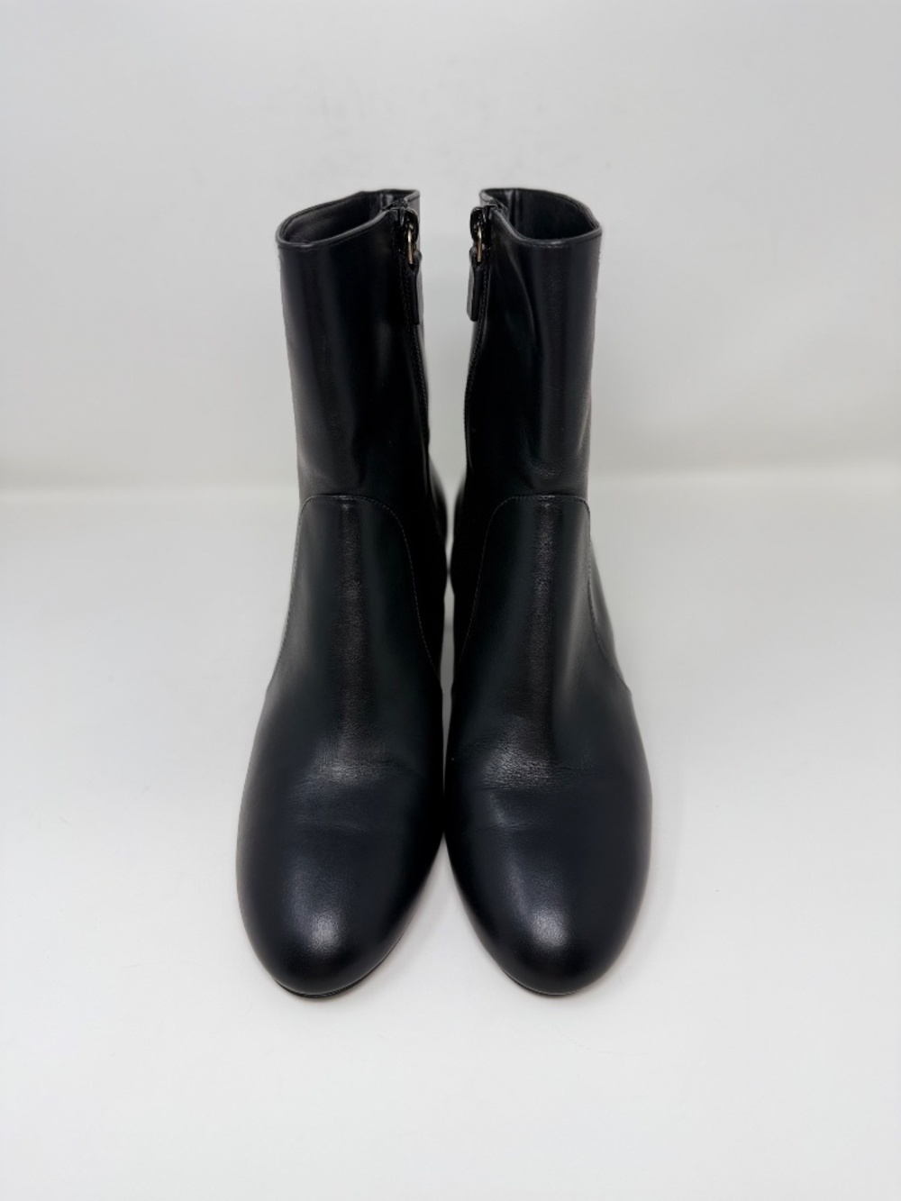 New Stuart Weitzman Babette Zip Bootie 60MM Black Leather Sz 8 - Picture 8 of 13